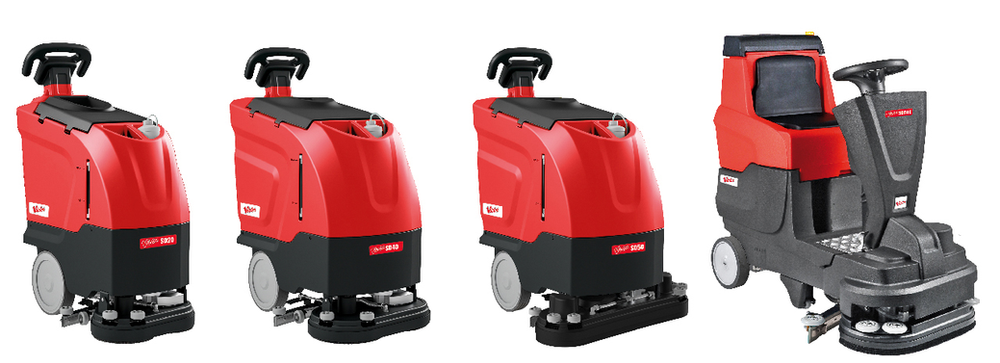 The Victor Compact Scrubber Dryer Range ideal for small spaces