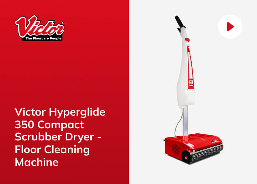 Victor Hyperglide 350 Compact Scrubber Dryer - Floor Cleaning Machine